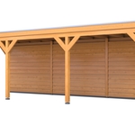 Douglas overkapping, 402 x 1164 cm + wand blank, Verando, Origin